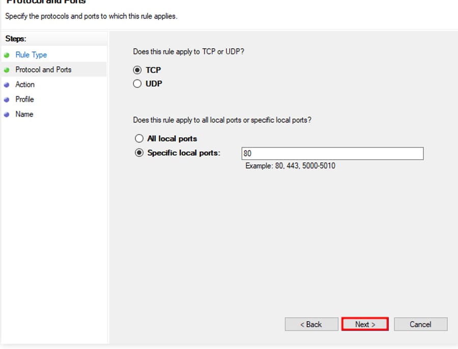 Enable Ports 443 and 8443 on Windows&nbsp;